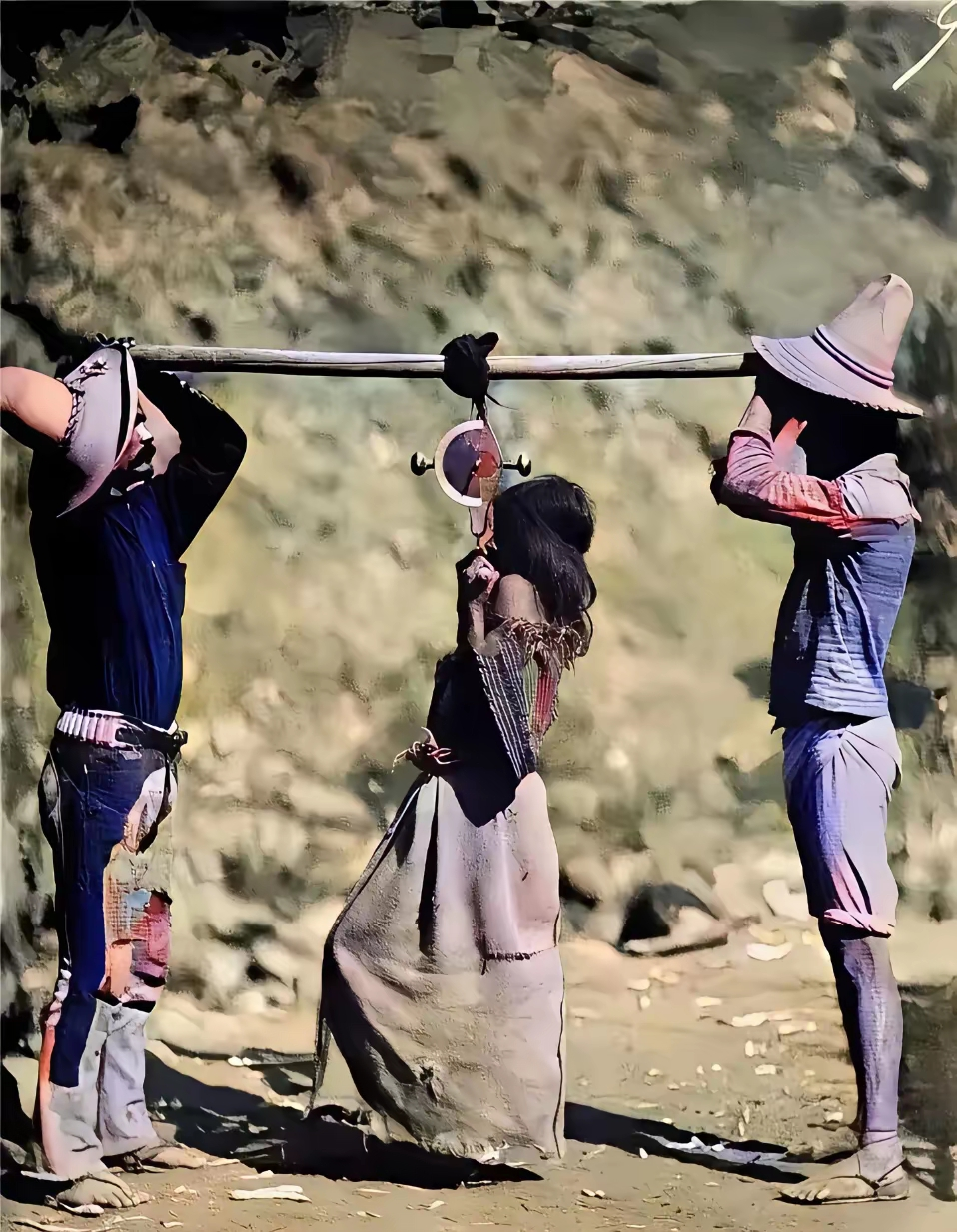 故事,1890年,一名印第安女奴正如同牲畜般被进行称重出售